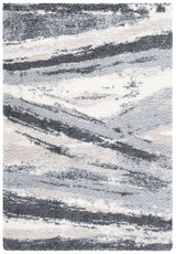 Safavieh Fontana Shag  800 4'-0" x 6'-0" Rug in Grey / Charcoal