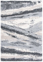 Safavieh Fontana Shag  800 4'-0" x 6'-0" Rug in Grey / Charcoal