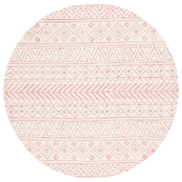 Safavieh Metro 6'-0" x 6'-0" Rug in Ivory / Pink