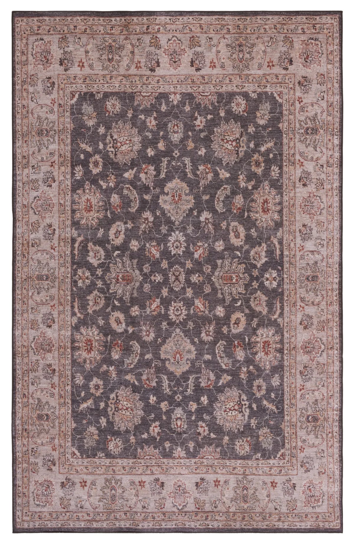 Safavieh Tucson 4'-0" x 6'-0" Rug in Dark Grey / Beige