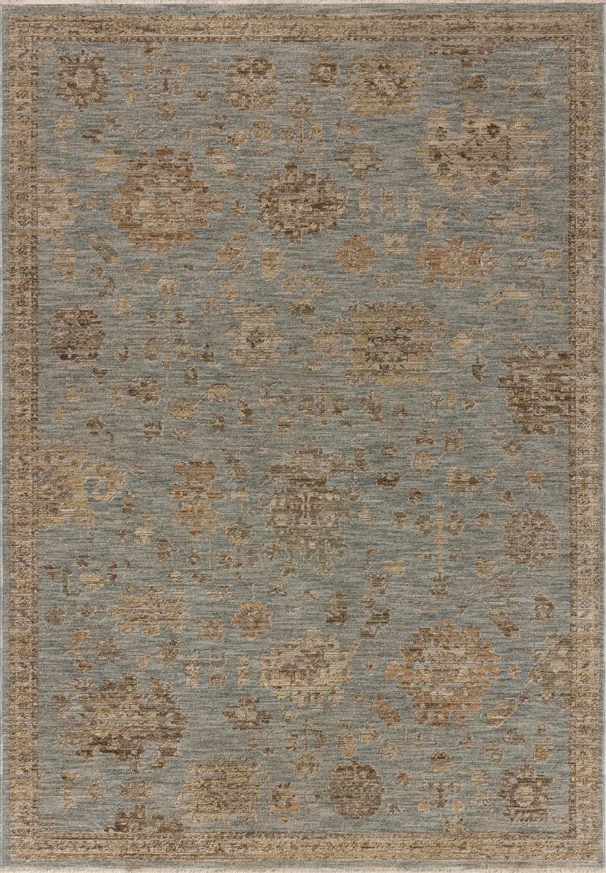 Loloi Willa WIA-03 Sky / Natural Power Loomed Rug - main flat