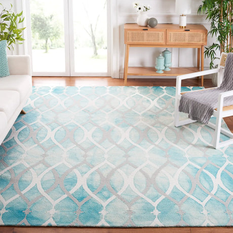 Safavieh Dip Dye 10'-0" x 14'-0" Rug in Green / Ivory Grey