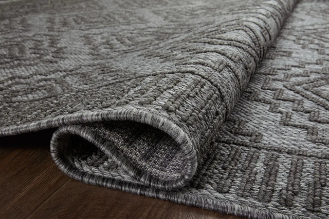 Loloi Rainier Rai-06 Grey/Charcoal Rug - pile height