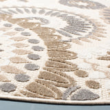 Safavieh Cabana 5'-3" x 5'-3" Rug in Grey / Ivory