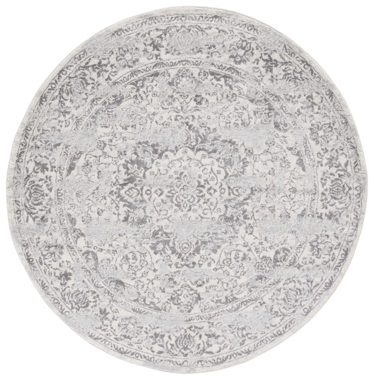 Safavieh Tulum 6'-7" x 6'-7" Rug in Ivory / Grey