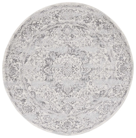 Safavieh Tulum 6'-7" x 6'-7" Rug in Ivory / Grey