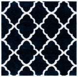 Safavieh Tahoe Shag 6'-7" x 6'-7" Rug in Navy / White