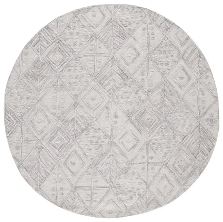 Safavieh Textual 6'-0" x 6'-0" Rug in Grey
