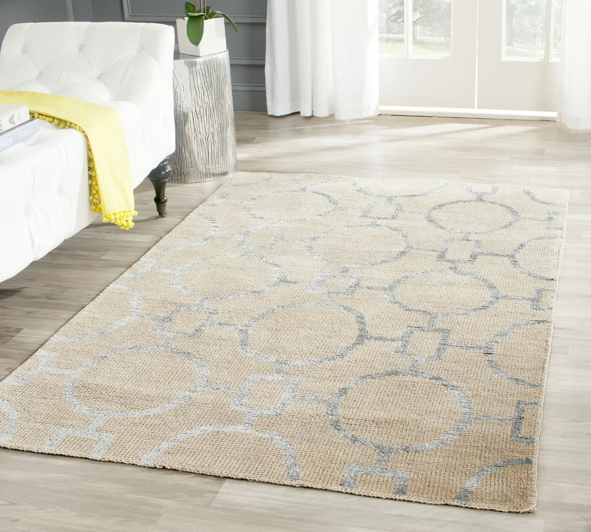 Safavieh Stone Wash 4'-0" x 6'-0" Rug in Beige