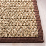 Safavieh Natural Fiber 5'-0" x 8'-0" Rug in Natural / Dark Brown