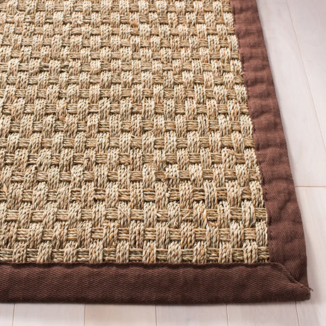 Safavieh Natural Fiber 5'-0" x 8'-0" Rug in Natural / Dark Brown