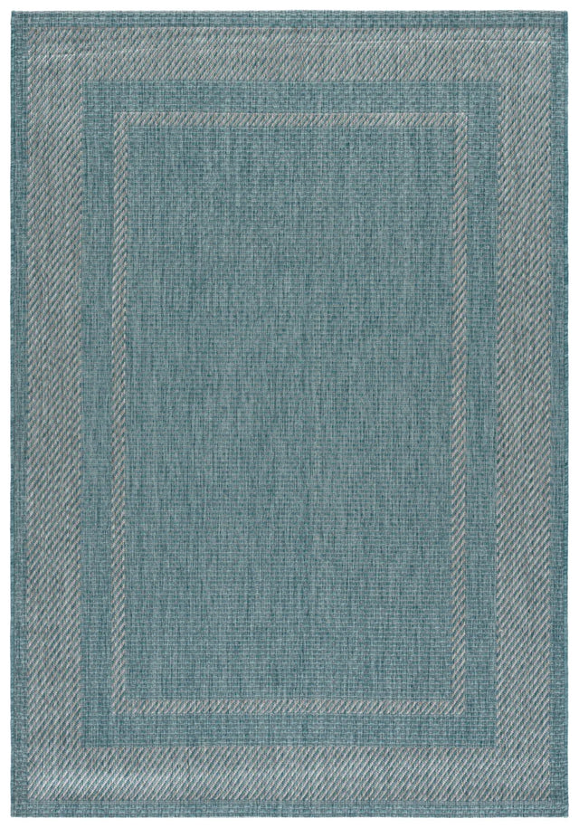 Safavieh Courtyard 5'-3" x 7'-7" Rug in Aqua / Grey