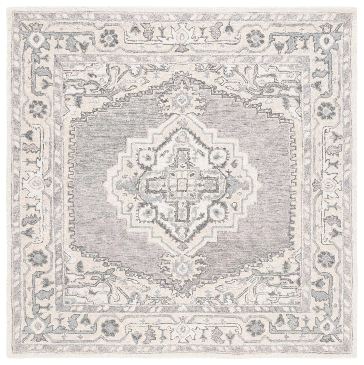 Safavieh Metro 6'-0" x 6'-0" Rug in Grey / Ivory