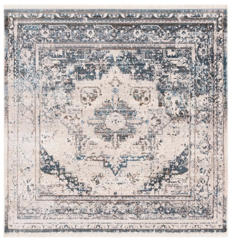 Safavieh Vintage Persian 5'-0" x 5'-0" Rug in Ivory / Blue