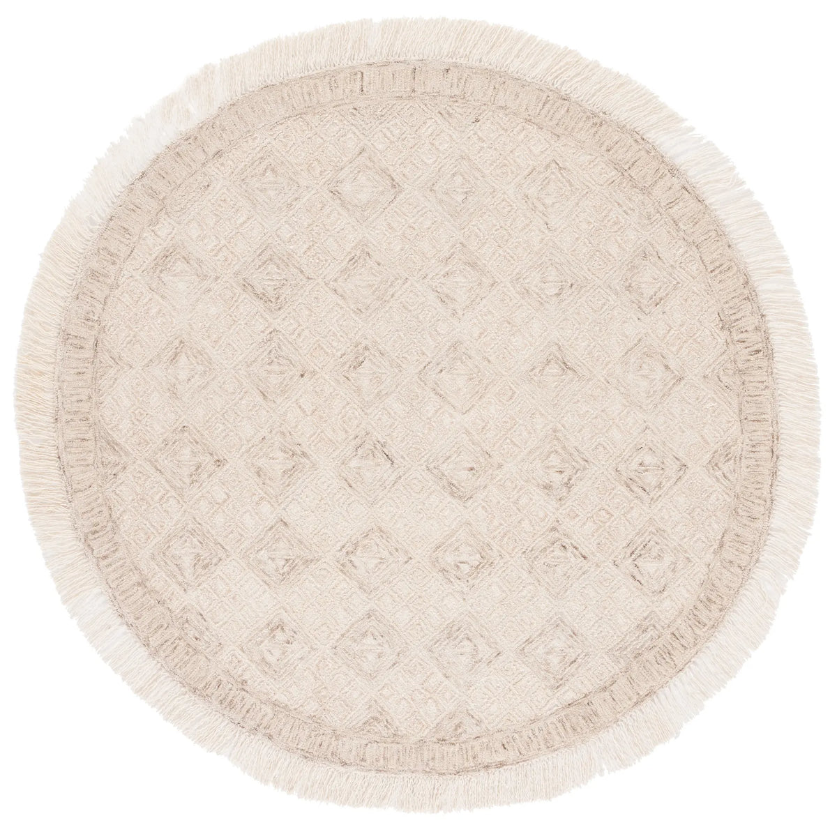 Safavieh Ikat 6'-0" x 6'-0" Rug in Ivory / Sage