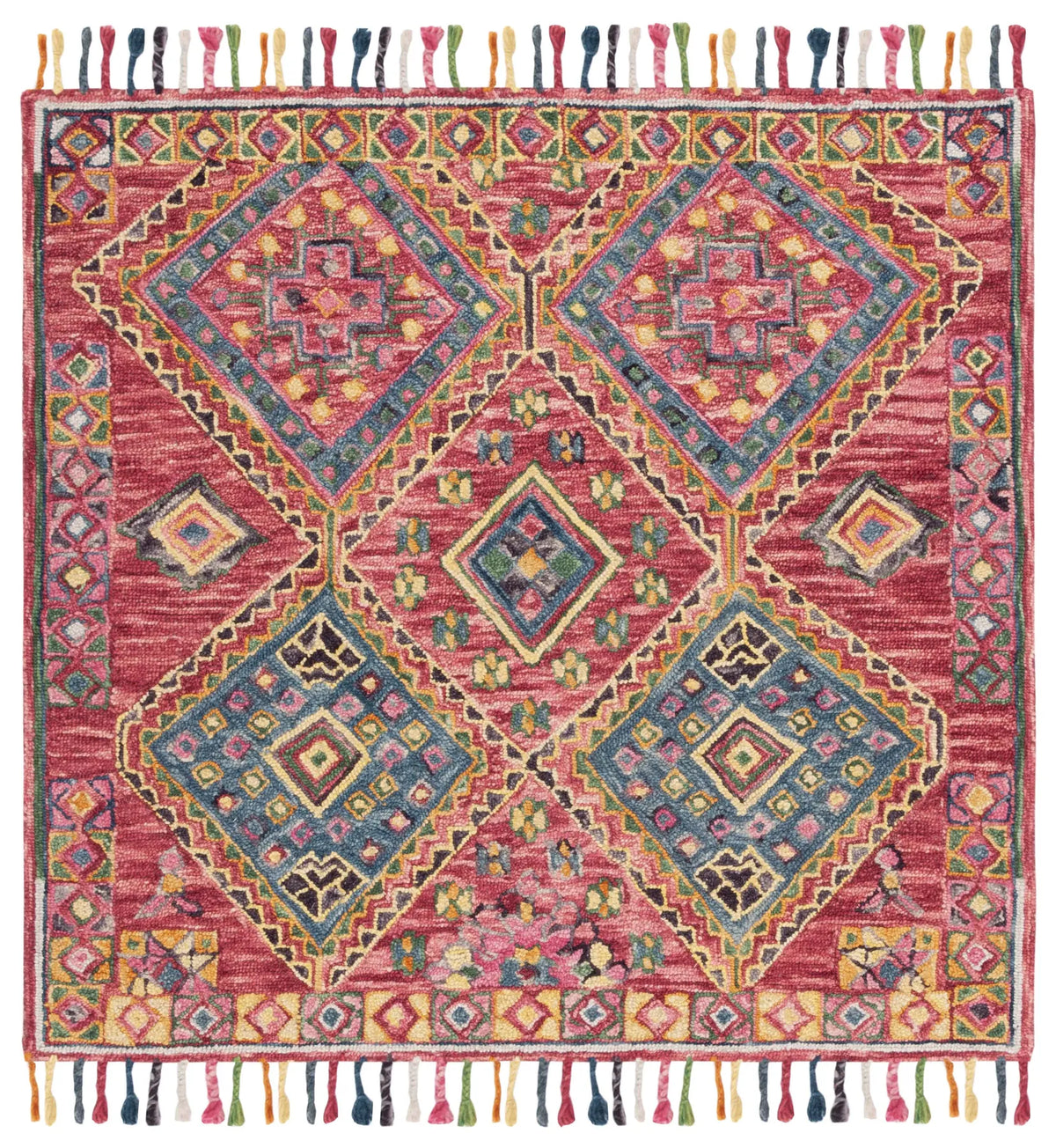 Safavieh Aspen 5'-0" x 5'-0" Rug in Red / Blue