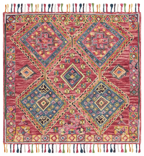 Safavieh Aspen 5'-0" x 5'-0" Rug in Red / Blue