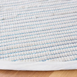 Safavieh Montauk 6'-0" x 6'-0" Rug in Turquoise / Ivory