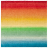 Safavieh Manhattan 6'-0" x 6'-0" Rug in Blue / Red