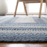 Safavieh Braided 4'-0" x 6'-0" Rug in Dark Grey / Blue