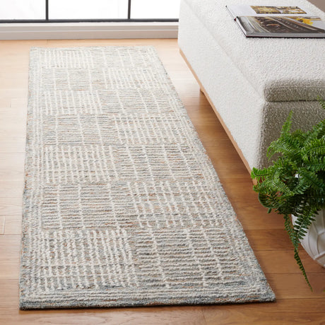 Safavieh Abstract 2'-3" x 7'-0" Rug in Brown / Ivory