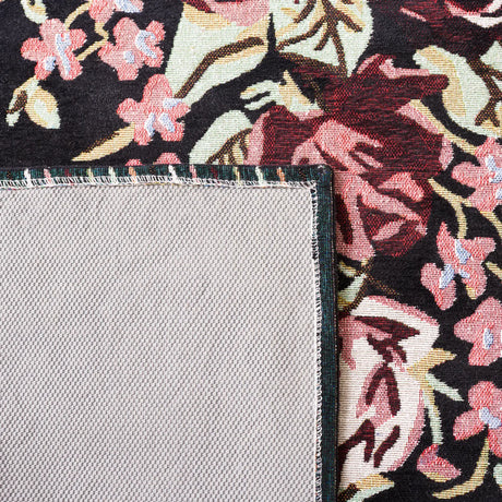 Safavieh Easy Care 4'-0" x 6'-0" Rug in Black / Pink