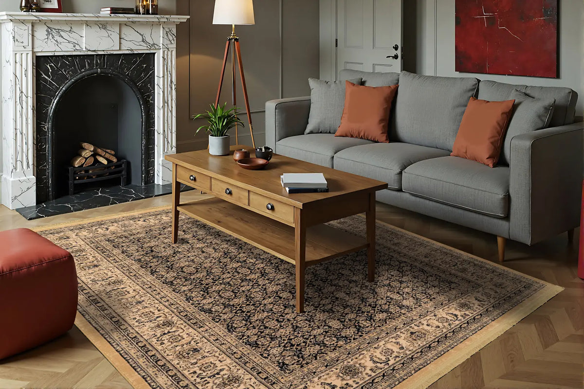 Dynamic Rugs Brilliant 72407 Navy Rugs - Room