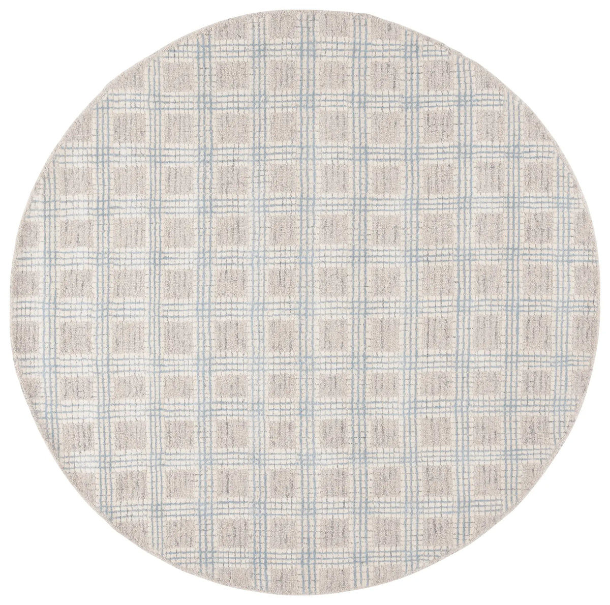 Safavieh Ebony 6'-0" x 6'-0" Rug in Silver / Ivory