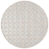 Safavieh Ebony 6'-0" x 6'-0" Rug in Silver / Ivory
