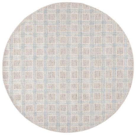 Safavieh Ebony 6'-0" x 6'-0" Rug in Silver / Ivory