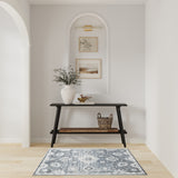 Nourison Astra Machine Washable ASW19 Machine Made Denim Rug