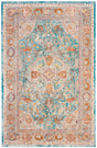 Safavieh Aria 3'-0" x 5'-0" Rug in Blue / Orange