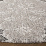Safavieh Ebony 6'-0" x 6'-0" Rug in Grey / Ivory