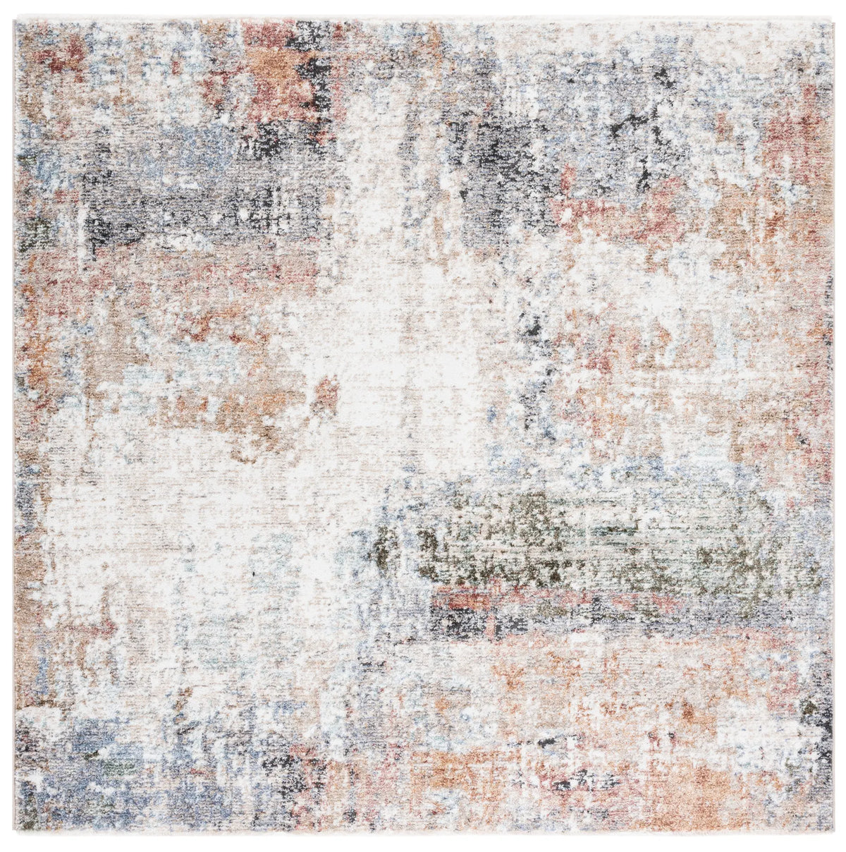 Safavieh Jasmine 5'-3" x 5'-3" Rug in Ivory / Blue