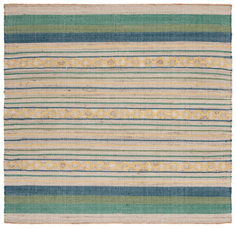 Safavieh Kilim 6'-0" x 6'-0" Rug in Natural / Green