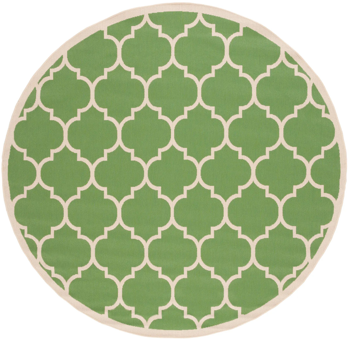 Safavieh Courtyard 7'-10" x 7'-10" Rug in Green / Beige