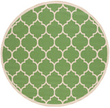 Safavieh Courtyard 7'-10" x 7'-10" Rug in Green / Beige