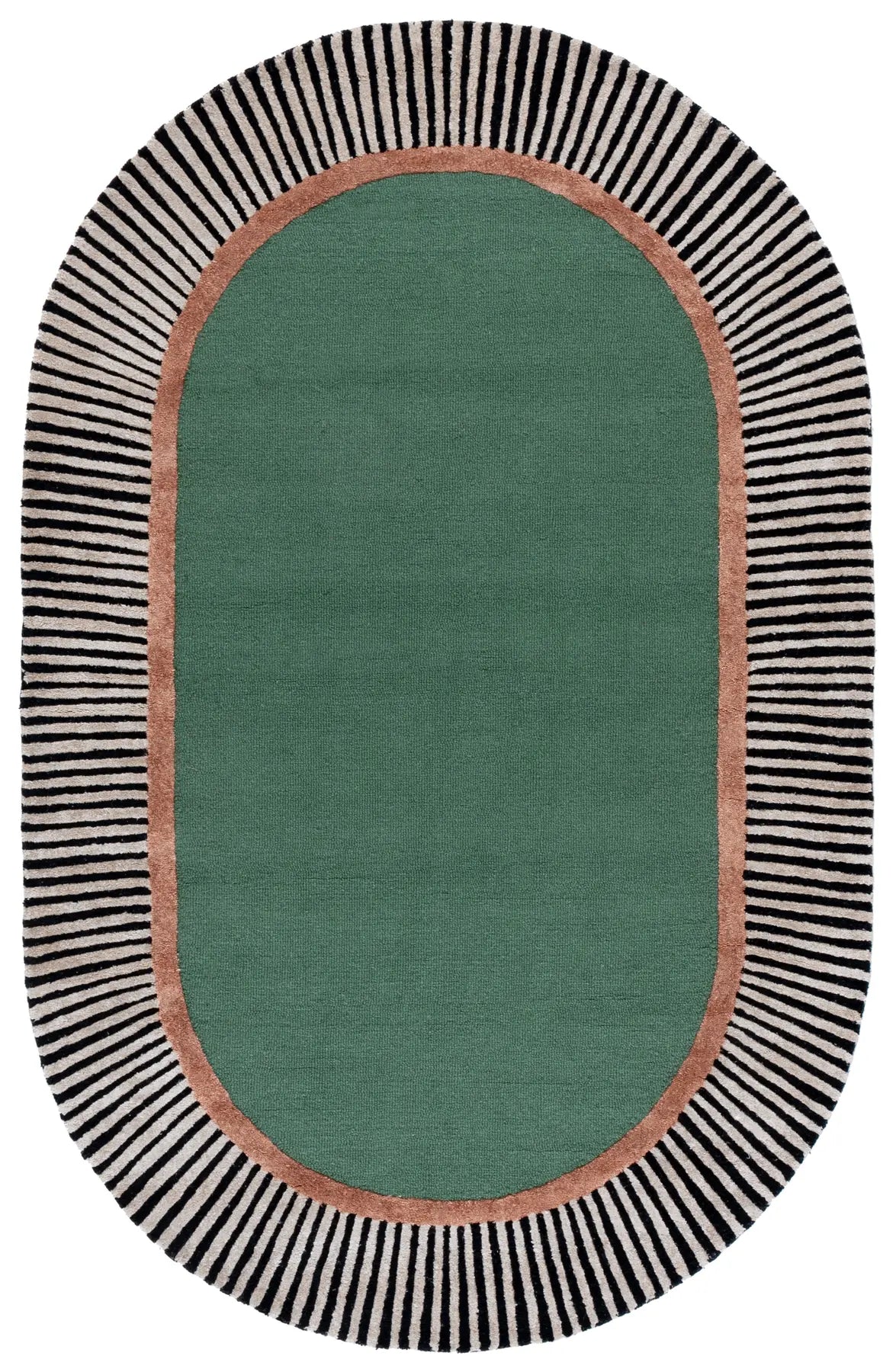 Safavieh Fifth Avenue 5'-0" x 8'-0" Rug in Green / Black