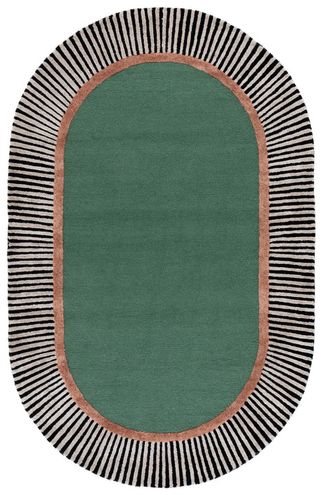 Safavieh Fifth Avenue 5'-0" x 8'-0" Rug in Green / Black