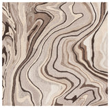 Safavieh Metro 6'-0" x 6'-0" Rug in Brown / Ivory