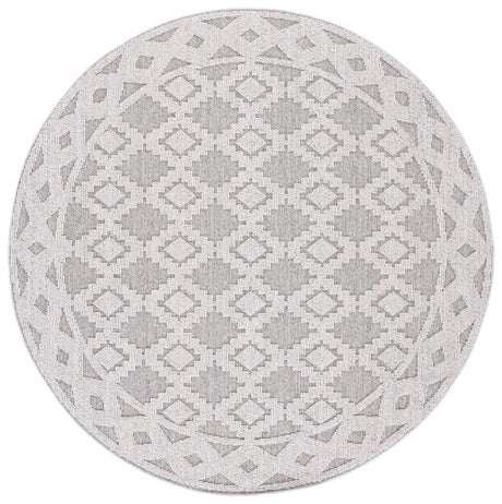 Safavieh Global 6'-7" x 6'-7" Rug in Grey / Ivory