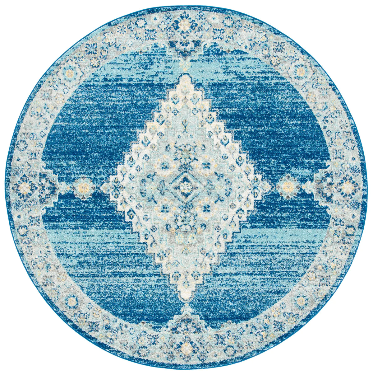 Safavieh Madison 6'-7" x 6'-7" Rug in Navy / Creme