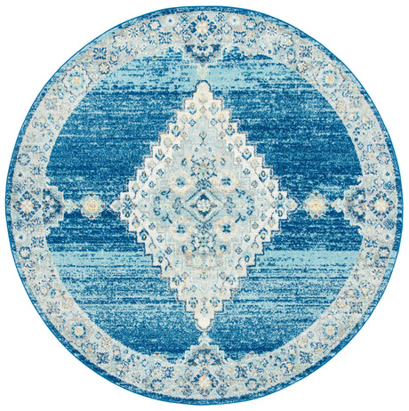 Safavieh Madison 6'-7" x 6'-7" Rug in Navy / Creme