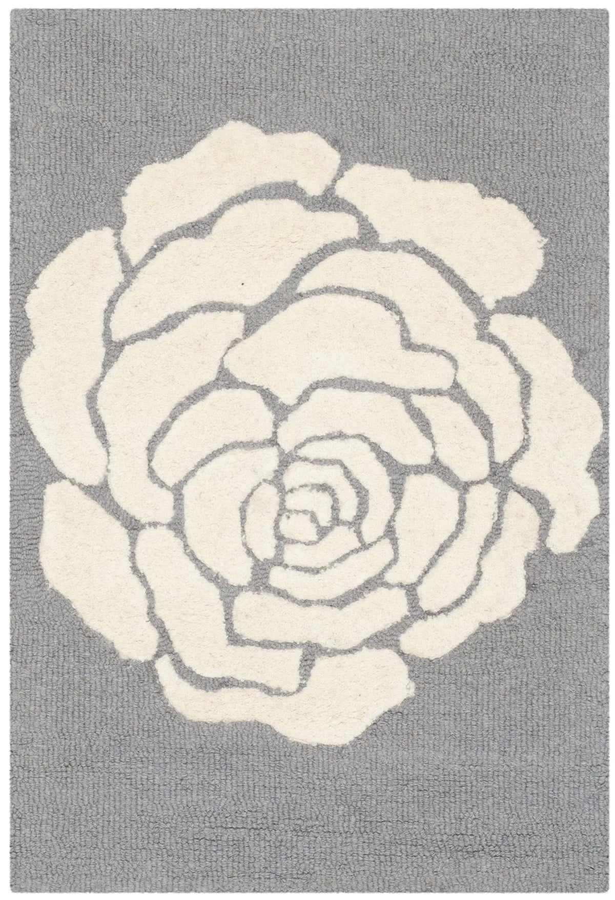 Safavieh Cambridge 2'-0" x 3'-0" Rug in Dark Grey / Ivory