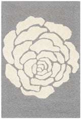 Safavieh Cambridge 2'-0" x 3'-0" Rug in Dark Grey / Ivory