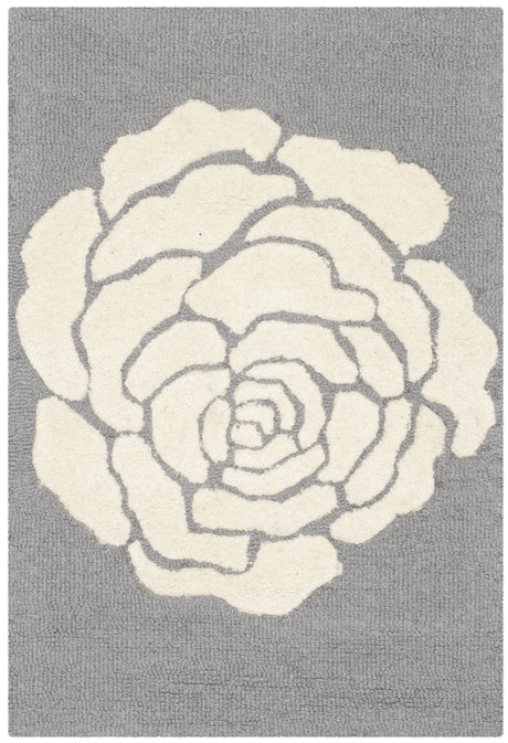 Safavieh Cambridge 2'-0" x 3'-0" Rug in Dark Grey / Ivory