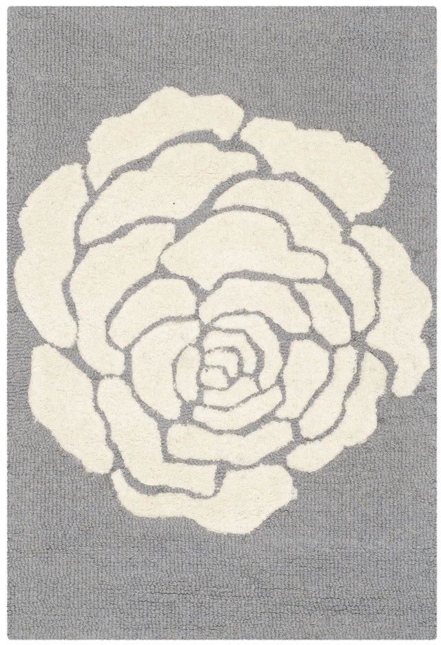 Safavieh Cambridge 2'-0" x 3'-0" Rug in Dark Grey / Ivory