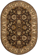 Safavieh Heritage 4'-6" x 6'-6" Rug in Brown / Ivory