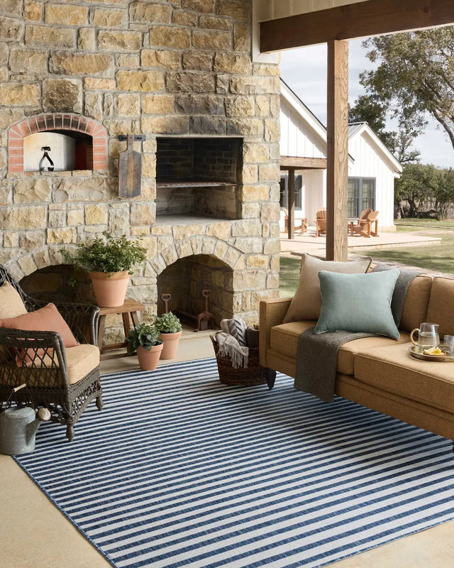 Loloi Easton ESN-03 Denim / Ivory Rug - room scene 3
