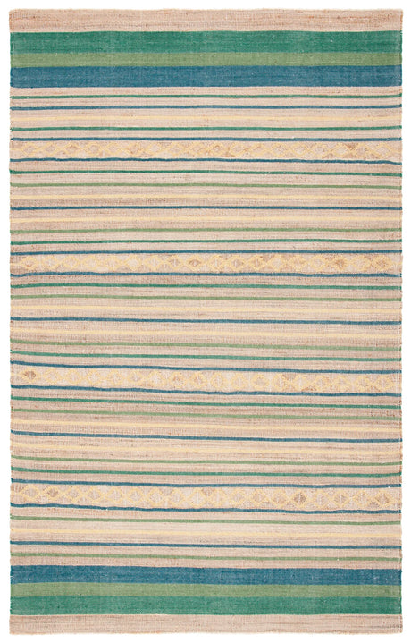 Safavieh Kilim 4'-0" x 6'-0" Rug in Natural / Green